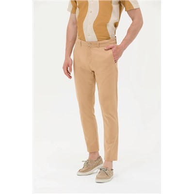 Erkek Camel Kanvas Pantolon