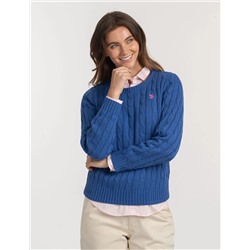 CABLE CREW NECK SWEATER