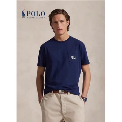 Мужская хлопковая футболка  RALPH LAURE*N ОРИГИНАЛ!