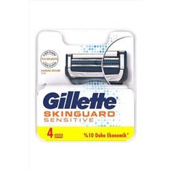 Gillette, Skınguard Sensıtıve Yedek Traş Bıçağı 4 Lü