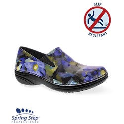 Spring Step Women's Professional Blue Multi Floral Ferrara Shoe