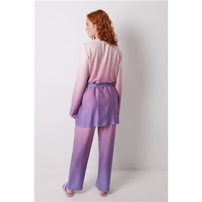 Set pijama largo satén degradado