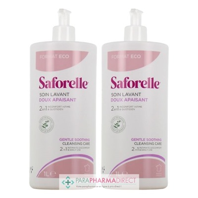 Saforelle Soin Lavant Doux 2x1LLot  × 2