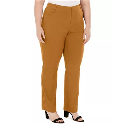 JM Collection Plus & Petite Plus Size Tummy Control Curvy-Fit Pants, Created for Macy's
