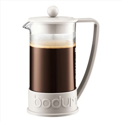 French Press mit Fassung „Brazil“ - weiß