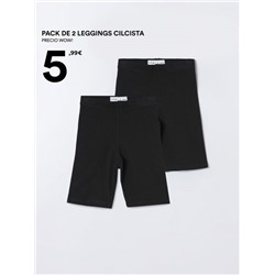 PACK DE 2 LEGGINGS CICLISTAS