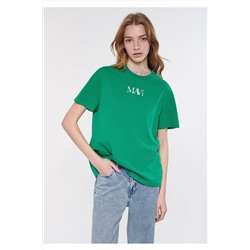 MaviLogo Baskılı Yeşil Tişört Regular Fit / Normal Kesim 1611594-71882