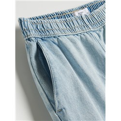 Jeans im Loose-Fit mit elastischem Taillenbund