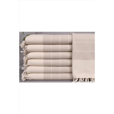 Kayra Export, Peştemal Açık Bej El Peştemal 40x90 Cm Pamuk Peştemal Otel Peştemal