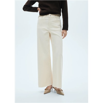 Jeans culotte tiro medio