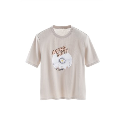 Camiseta Beige