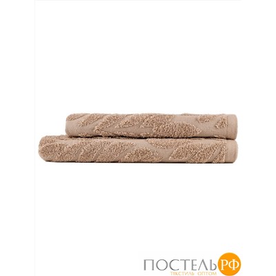 Пол-Фл-50х90бж Flowers (беж) 50х90 Полотенце Жаккард