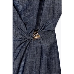 MIDI DRESS WITH GOLD APPLIQUÉ