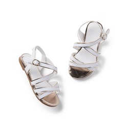 METALLIC TRIM STRAP SANDAL