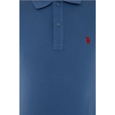 Erkek Açık Lacivert Basic Polo Yaka Tişört