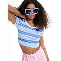 Gestreiftes Crop Top