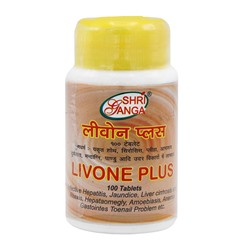 SHRI GANGA Livone Plus Ливон Плюс для очищения организма, улучшения работы печени 100таб