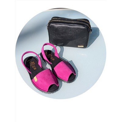 КОМБО Ab.Zapatos • 3106-8 • magenta+ AB.ZAPATOS Pelle 21-20 (370) negro АКЦИЯ
