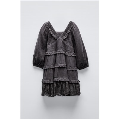 LACE PANEL DRESS