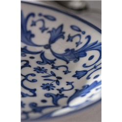 Reve Bleu Serenity Yemek Tabağı - 20 cm - Mavi/Beyaz