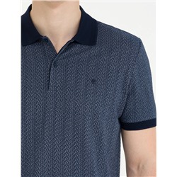 Lacivert Slim Fit Polo Yaka Tişört