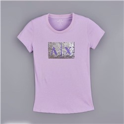 Облегающая футболка с пайетками ARMAN*I EXCHANGE ОРИГИНАЛ!