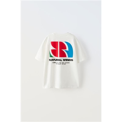 T-SHIRT WITH LABEL PRINT