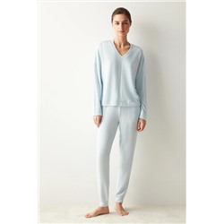 Penti Lily Pantolon Pijama Takımı PNJ4ISFB23SK-BE20