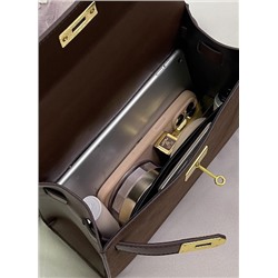 Красивая серая сумка из искусственного материала 👜