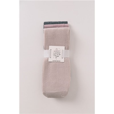 Pack 3 calcetines largos algodón lurex