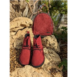 Ab. Zapatos 1619/2 New R · GRANATE+AB.Z · Pelle · mochila serraje (610) GRANATE АКЦИЯ