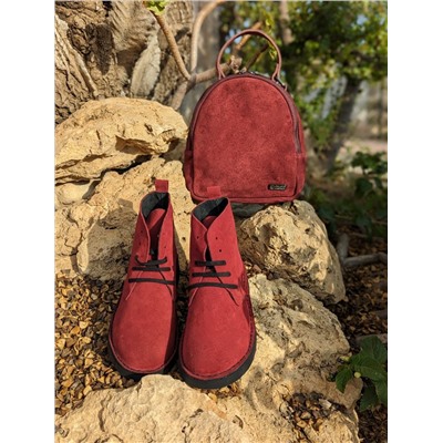 Ab. Zapatos 1619/2 New R · GRANATE+AB.Z · Pelle · mochila serraje (610) GRANATE АКЦИЯ