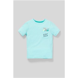 Kurzarmshirt - Bio-Baumwolle - Dino-Motiv