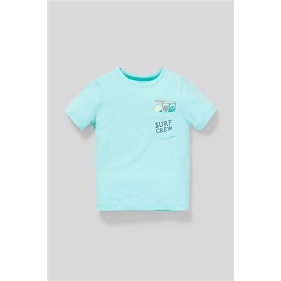 Kurzarmshirt - Bio-Baumwolle - Dino-Motiv