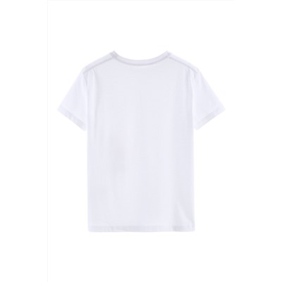 Camiseta Blanco y rosa