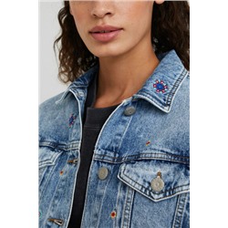 Chaqueta vaquera slim mandalas
