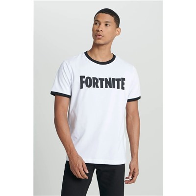 Lee, Regular Fit Normal Kesim %100 Pamuk Bisiklet Yaka Beyaz Tişört