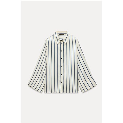 WIDE SLEEVE STRIPED BLOUSE