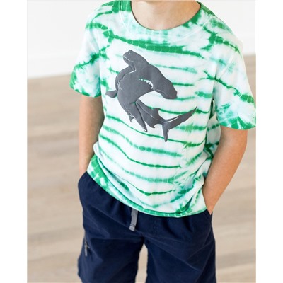 Tie Dye Art Tee In Sueded Jersey
