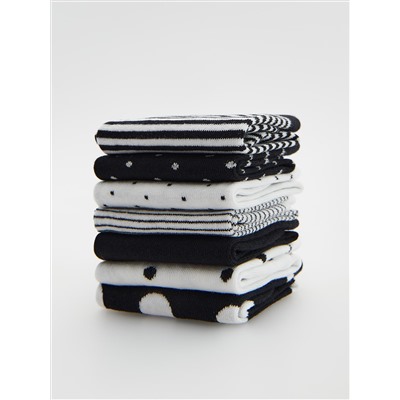 Socken mit hohem Baumwollanteil, 7er-Pack