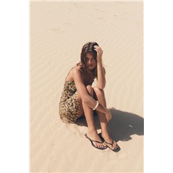 PRINTED TULLE MINI DRESS
