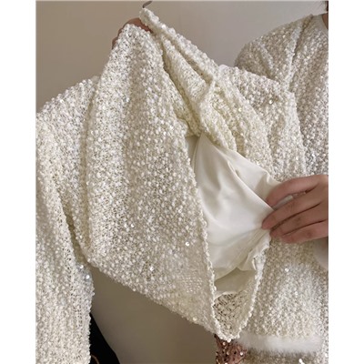 Комплект блуза с юбкой в пайетках. Идеально для нового года!