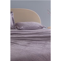 Marjolaina %100 Pamuk King Size Yatak Örtüsü - Açık Mürdüm