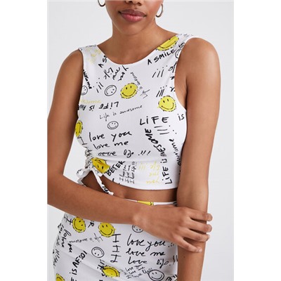 Top cropped slim Smiley®