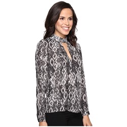 Snake Print Shirt with Keyhole Cut Out