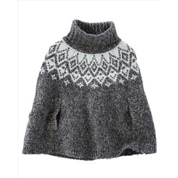 Sparkle Fair Isle Poncho