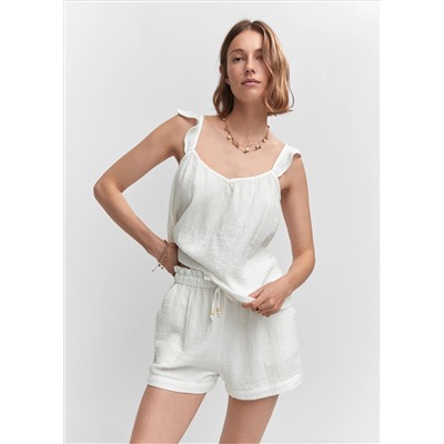 Shorts algodón cintura elástica