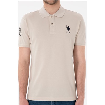 Erkek Slim Fit Polo Yaka Taş Basic Tişört