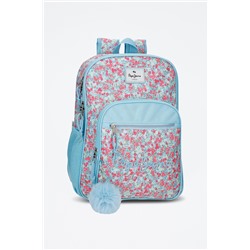 Mochila Aide Celeste y rosa