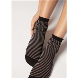 Kurze Socken mit Glitzer